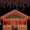 33 ft 400 LED Orange Icicle Halloween Lights – Connectable Outdoor Waterproof String Lights with 8 Modes, Timer & Memory Function for Halloween, Thanksgiving, Patio & Christmas (Orange)